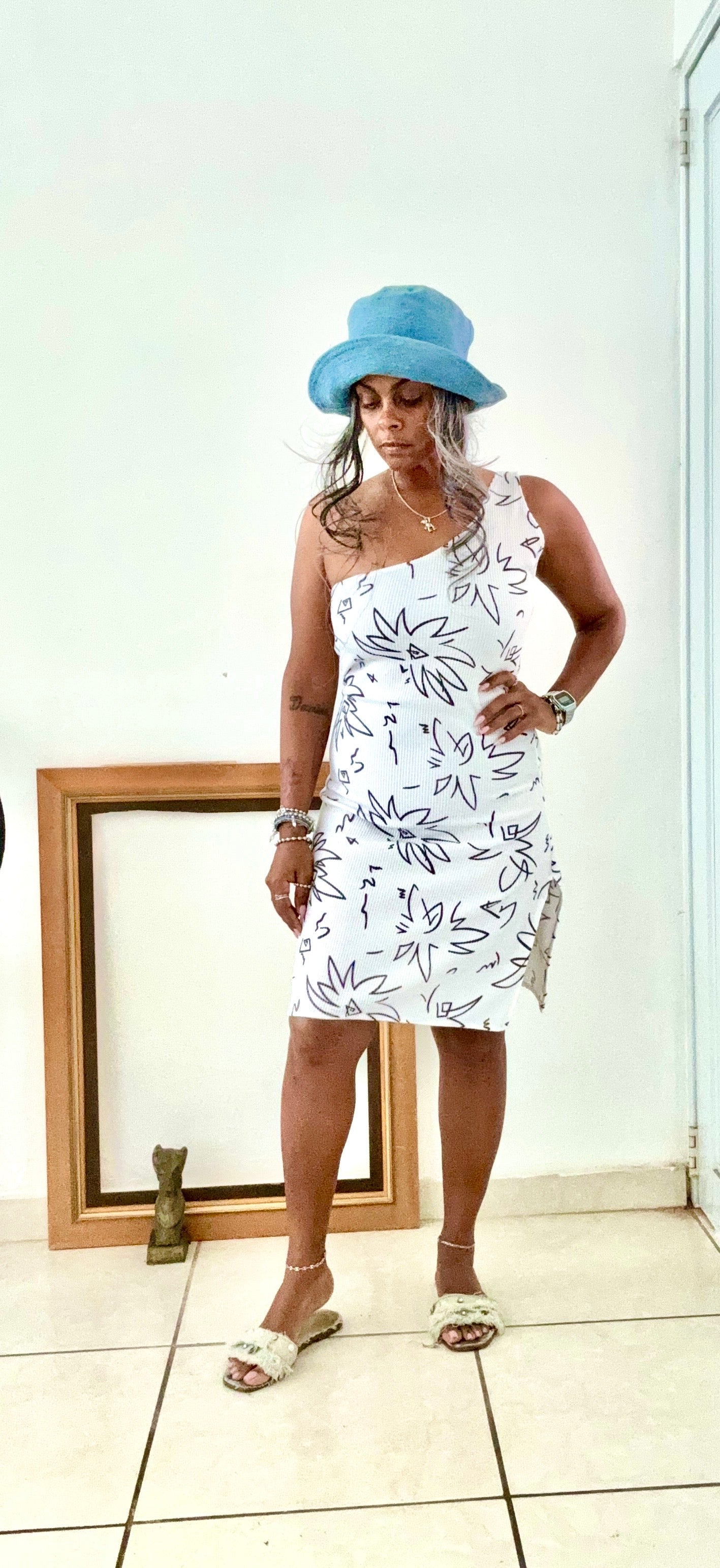 Vestido Blanco & Negro