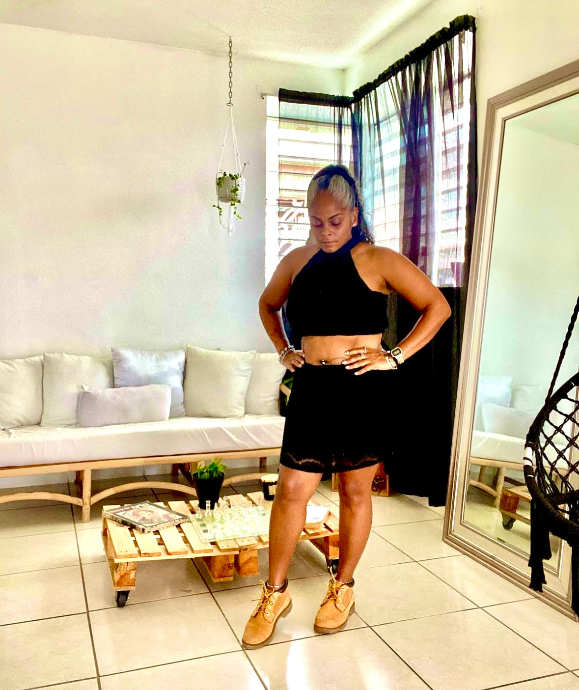 Conjunto Encaje Negro