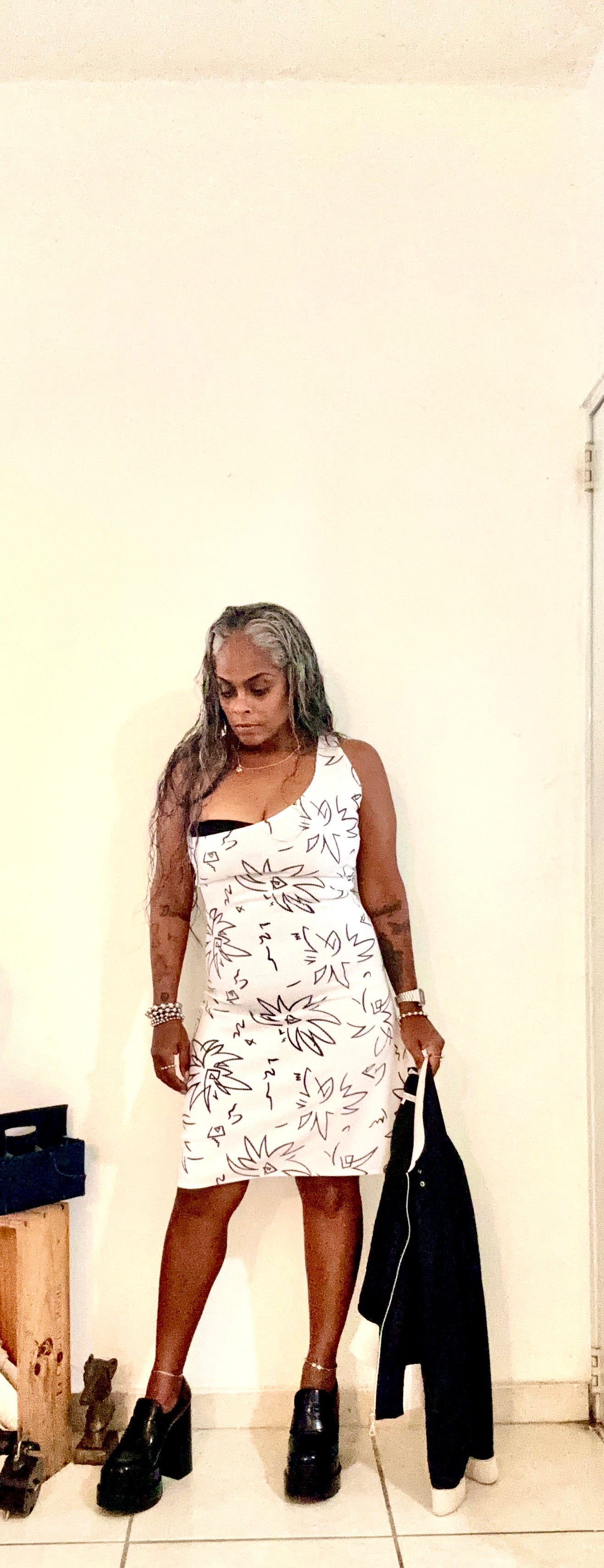 Vestido Blanco & Negro