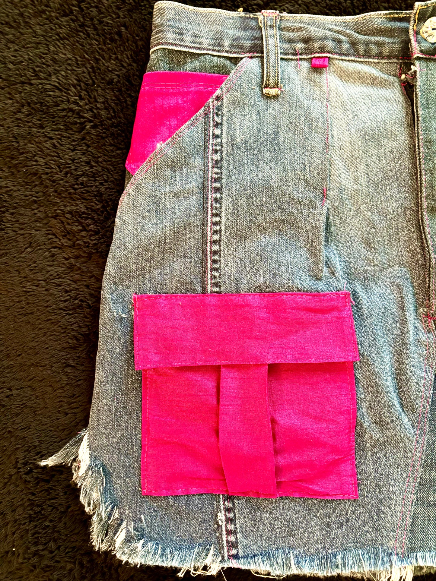 Conjunto Denim Fushia
